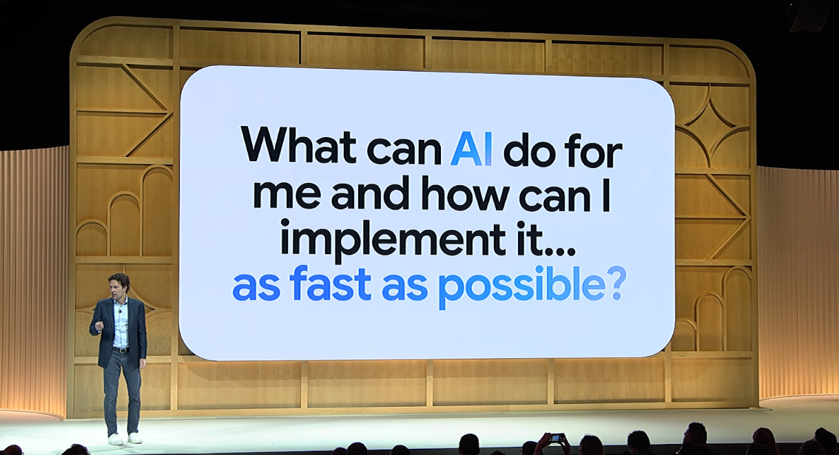 Citation de Philippe Schindler en introduction du Google Marketing Live 2024