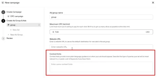 Context-hints-ChatGPT-Ads