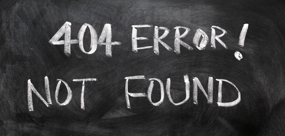 404 error of not found