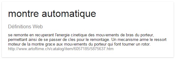montre automatique