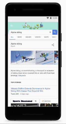 visuel smartphone ski