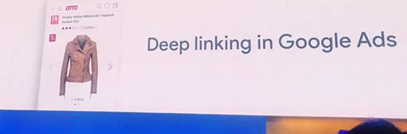 Google Marketing Live deep linking