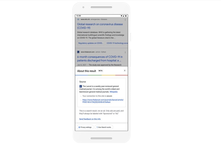 Google teste nouvelle fonctionnalité en serp